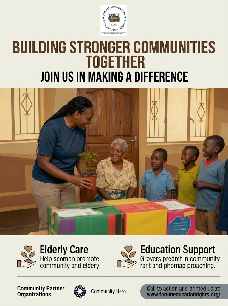 Community Outreach & Charity Event at CHESHA Homes - Featured program by FADER Forum Advocating Educational Rights